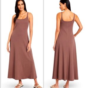 NWT💓GAP OLD NAVY LG💓ROSE GOLD SCOOP
NECK ADJUSTABLE STRAP SLEEVELESS MIDI DRESS
